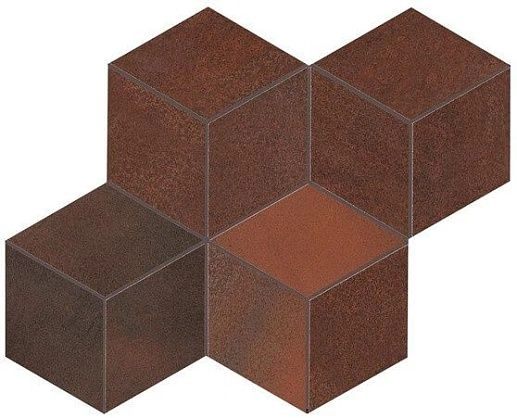 Blaze Corten Mosaico Esagono Matt 30x35 - фото 1