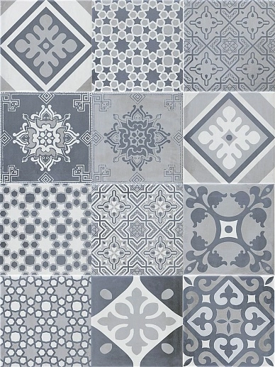 Jubilee Hex Lambeth/Sloane Cement Mix 22.3x22.3 - фото 1