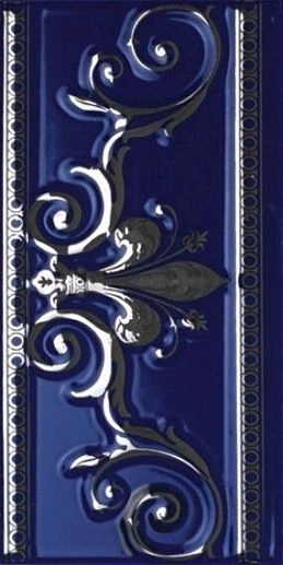 Noblesse Cenefa Noblesse Cobalto Silver 10x20 - фото 1
