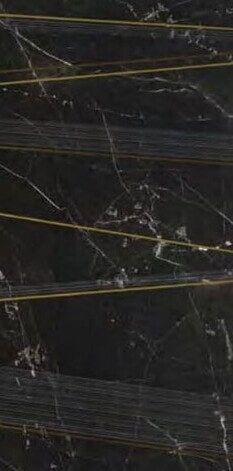 Unique Marmi Decoro Linee Infinity Black 40x80 - фото 1