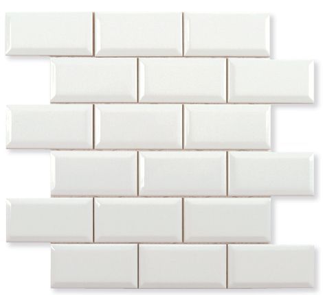 Neri Biselado PB Blanco Z 5x10 Enmallado 30.5x30.9 - фото 1