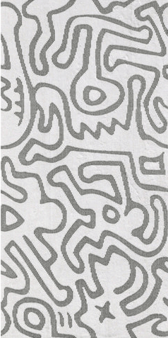 The Wall Decoro Shapes B White 23.7x47.8 - фото 1