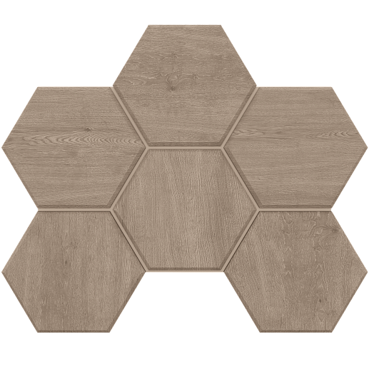 Classic Wood Dark grey CW02 Hexagon 25x28.5 - фото 1