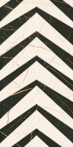 Fancy White Sciana Struktura Polysk 30x60 - фото 1