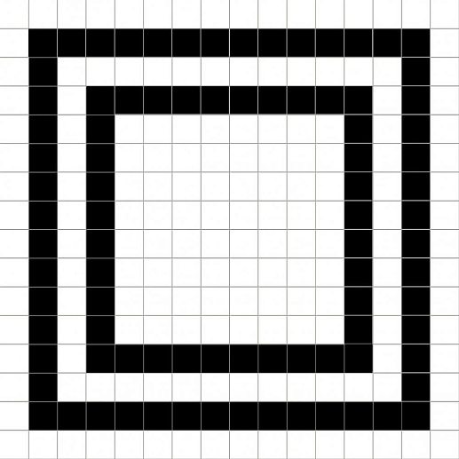 Black & White Grid 20x20 - фото 1
