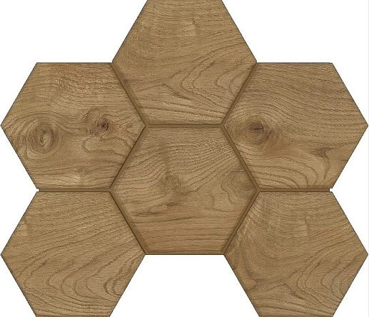 Selection Walnut SI04 Hexagon 25x28.5x10 непол. - фото 1