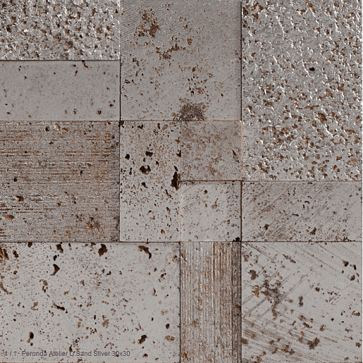 Atelier D.Sand Silver 30x30 - фото 1