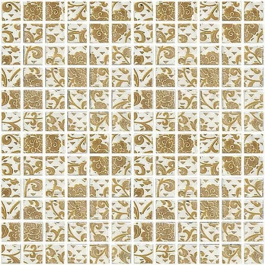 DT21 Декор Мотив бежевый 29.8х29.8 - фото 1