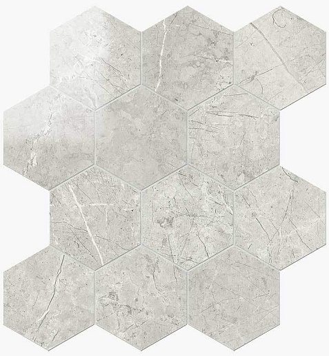 NovaBell Imperial Esagona London Grey Lapp. 29.1x25.2 - фото 1