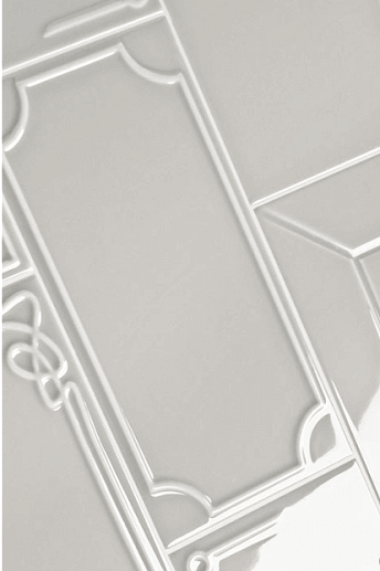 Art Deco Vector Frame B Ash Gray 12.5x25 - фото 1