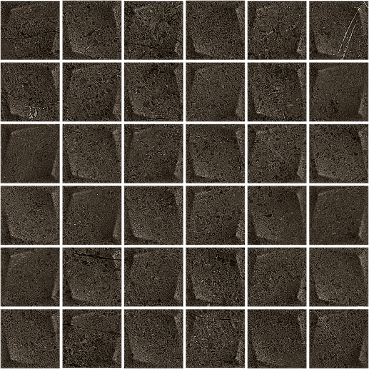 Minimal Stone Nero Mozaika Prasowana K. 29.8x29.8 - фото 1