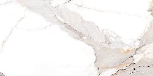 Bright And Shiny Calacatta Light Grey 60x120 - фото 1