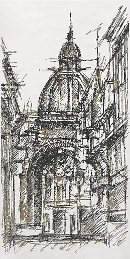 OP/A243/48017R Декор Беллони матовый обрезной 40x80x1 - фото 1