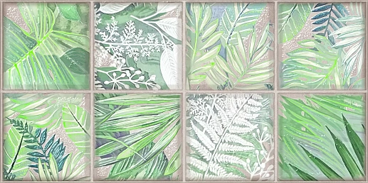 Maiolica Collage Crema 31.5x63 - фото 1