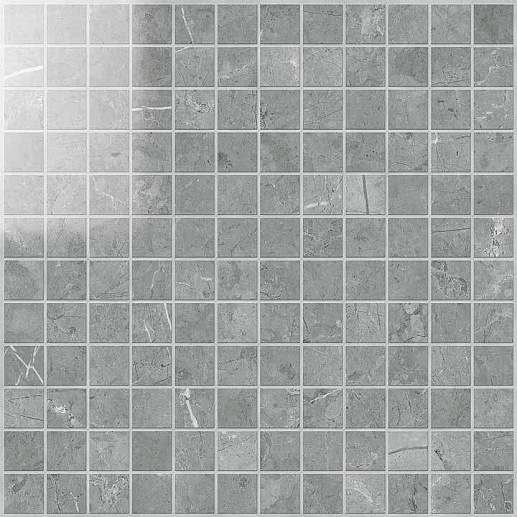 NovaBell Imperial Mosaico Grigio Imperiale Lapp. 2.5x2.5 - фото 1