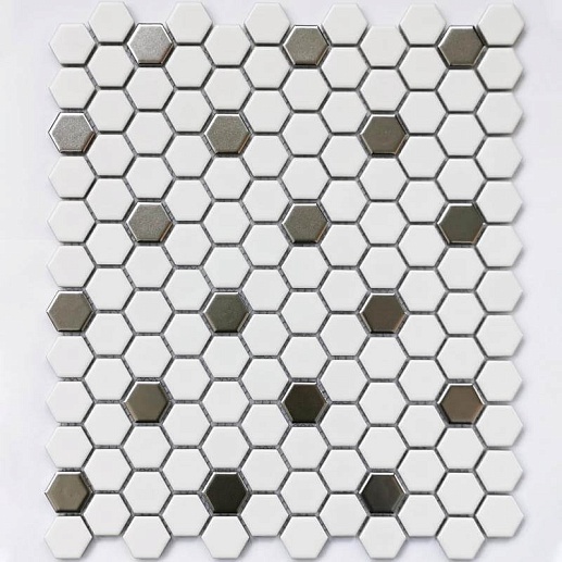 Mosaics Babylon Silver matt 26x30 - фото 1