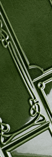 Art Deco Vector Frame E Emerald grEEn 12.5x25 - фото 1