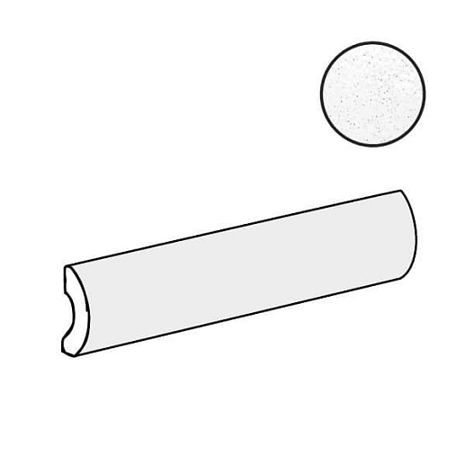 Altea Pencil Bullnose White 3x20 - фото 1