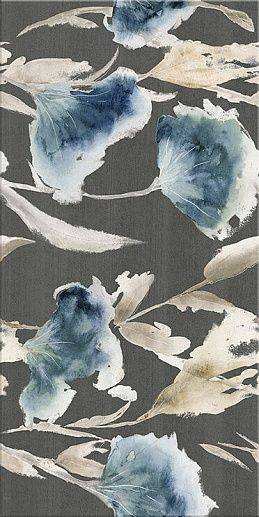 Aura Grafite Floris Decor 31.5x63 - фото 1