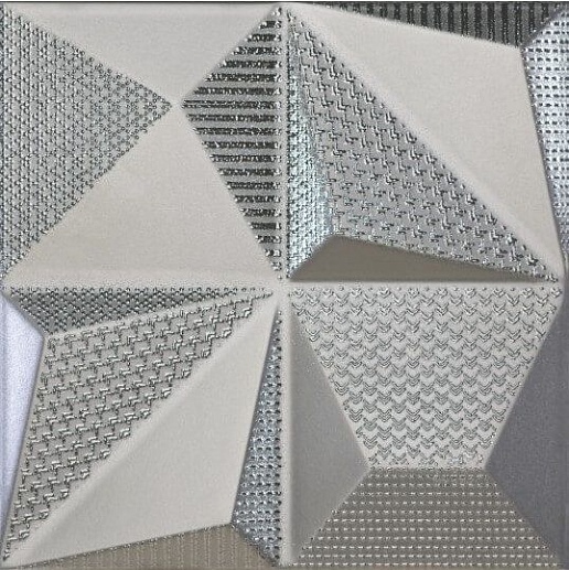 Shapes #1 Multishapes Silver Mat-Gloss 25x25 - фото 1