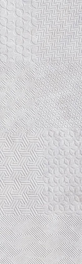 Materia Textile White 25x80 - фото 1