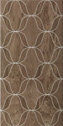 Ethereal Geometric Decor Brown Parlak Glossy 30x60 - фото 1