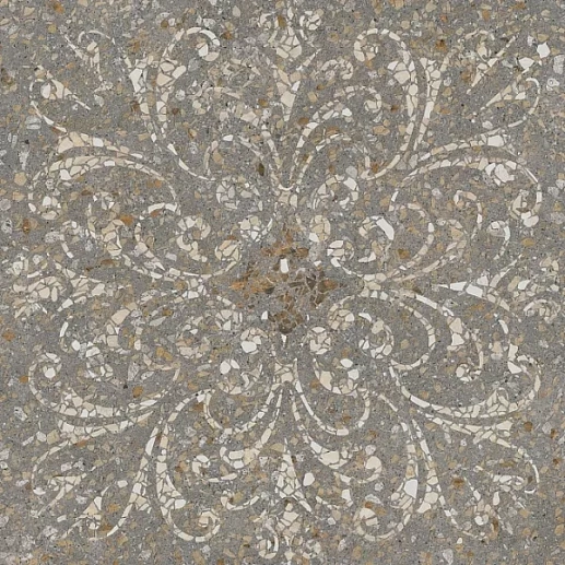 SG632300R Терраццо коричневый декорированный обрезной 60x60 - фото 1