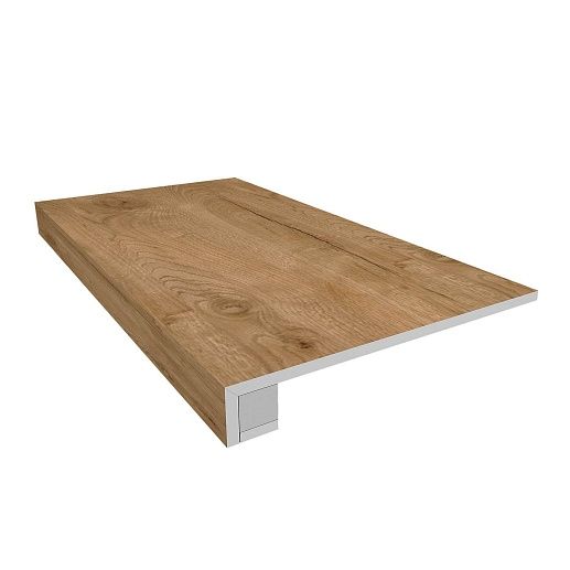 Selection Walnut Комплект (SI04 (33x120) непол. (прямоугол. бортик) без насечек + Подступенок (14.5x120) - фото 1