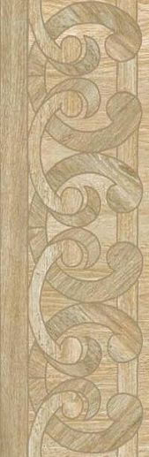 Woodays Fascia Intarsio Girali Larice Biondo 20x61 - фото 1