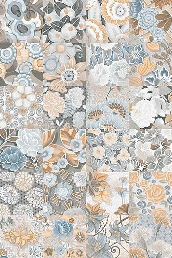 Vodevil Flore Gris 20x20 - фото 1