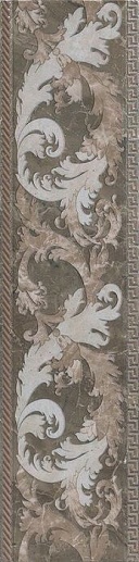 Marble Fascia Barocca Grig Lev 14.4x58.5 - фото 1