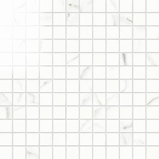 NovaBell Imperial Mosaico Statuario Lapp. 2.5x2.5 - фото 1