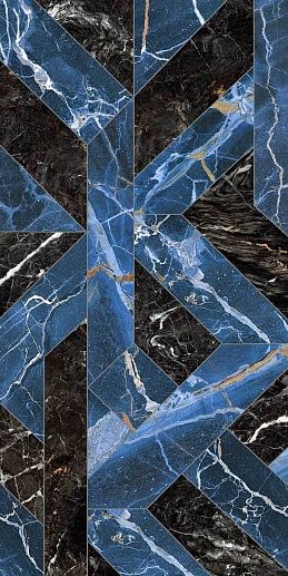 Rhapsody Outline Blue Lev.Rett. 60x120 - фото 1