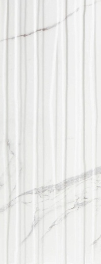 Calacatta Branches Mate SlimRect White 24.2x64.2 - фото 1