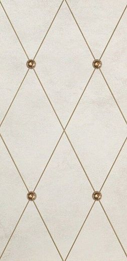 AD Maiora Rhombus Fregio Swarovsky Oro Beige 50x100 - фото 1