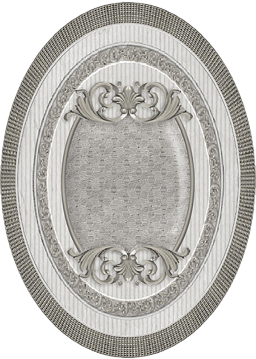 Venecia Plata-Gris Medallon 10x14 - фото 1