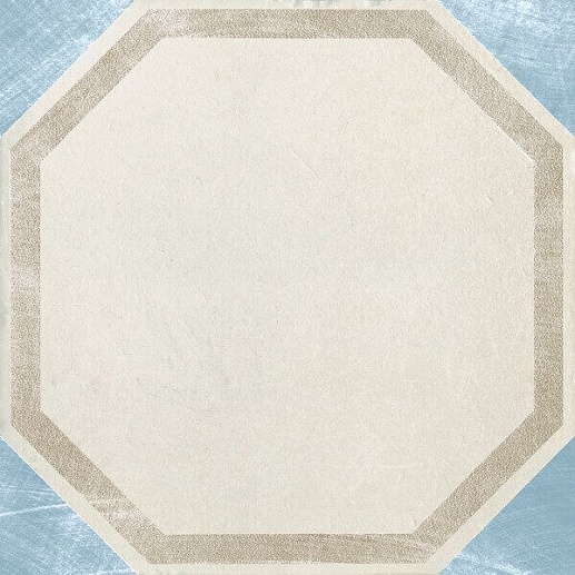 Via Emilia Inserto s/1 Crema-Azzurro (4 шт.) 20x20 - фото 1