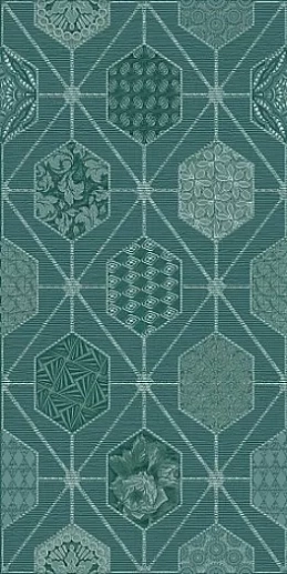 Devore Indigo Geometria 31.5x63 - фото 1