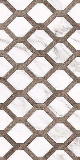 Blanco Белый узор 20x40 - фото 1