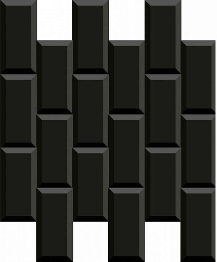 Black & White Mosaico Minimetro Negro 29.1x29.6 - фото 1