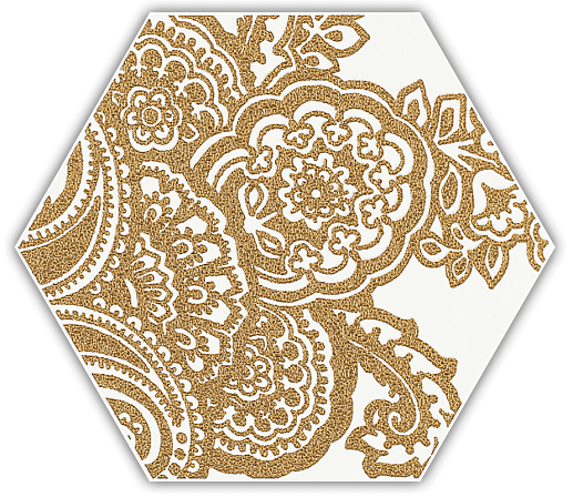 Shiny Lines Gold Heksagon Inserto B 19.8x17.1 - фото 1