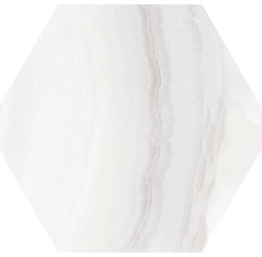 Onyx Hex White 20x24 - фото 1