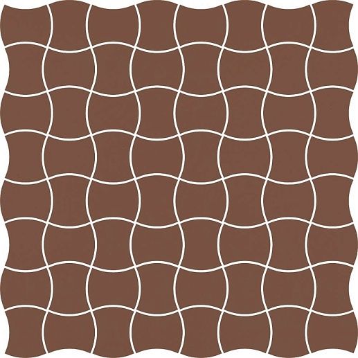 Modernizm Brown Mozaika Prasowana 30.86x30.86 - фото 1