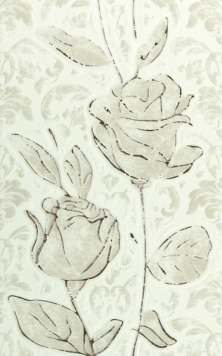 Фиора White decor 01 25x40 - фото 1