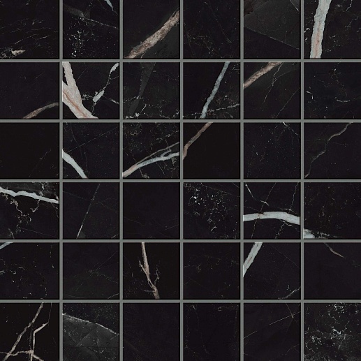 Empire Calacatta Black Mosaic 30x30 - фото 1