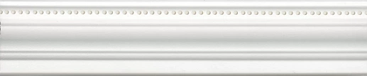 BLE022R Бордюр Багет Фару белый матовый обрезной 25х5.5 - фото 1