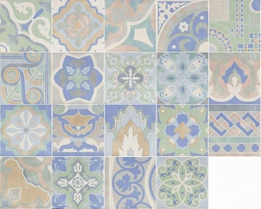 CR Empoli-CR Senesi Aquamarine 22.3x22.3 - фото 1
