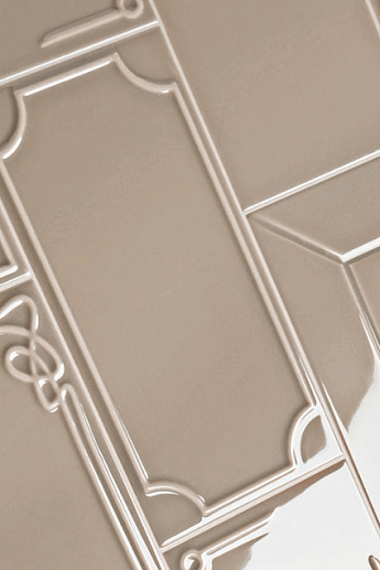 Art Deco Vector Frame B Kaki 12.5x25 - фото 1
