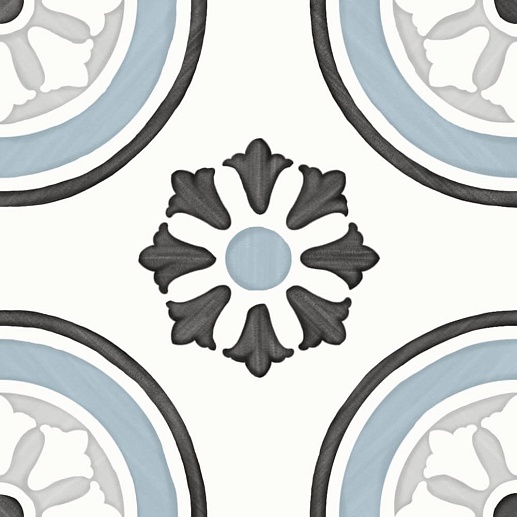 Tanger Blue Dhalia 12.3x12.3 - фото 1