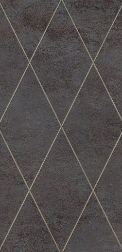 AD Maiora Rhombus Oro Su Nero 50x100 - фото 1
